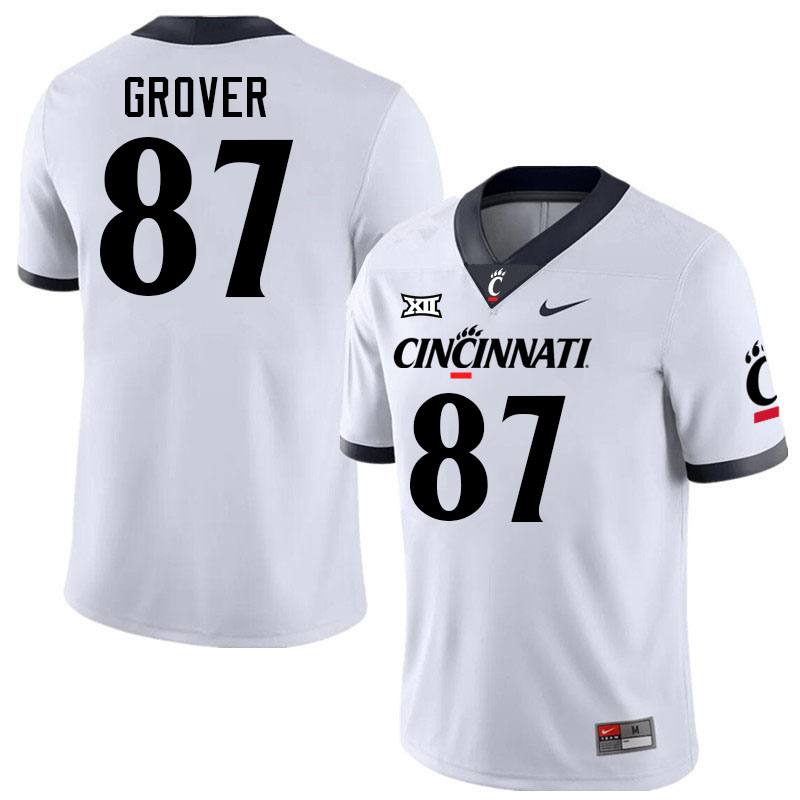 Cincinnati Bearcats #87 Gavin Grover College Football Jerseys Stitched-White